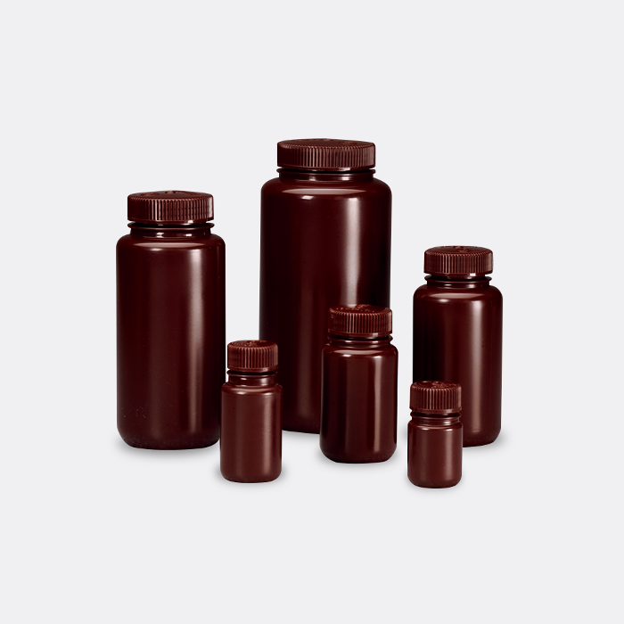 [Thermo Nalgene] 312106-0032 / 1L Nalgene Wide-Mouth Opaque Amber HDPE Bottle: Bulk Pack