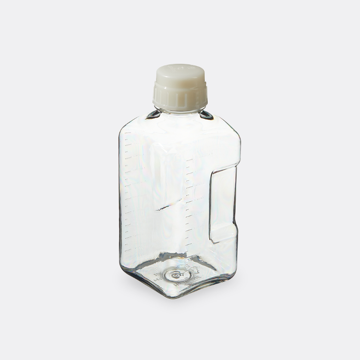 [Thermo Nalgene] 342020-2000 / 2L Nalgene Square PETG Media Bottle, Sterile